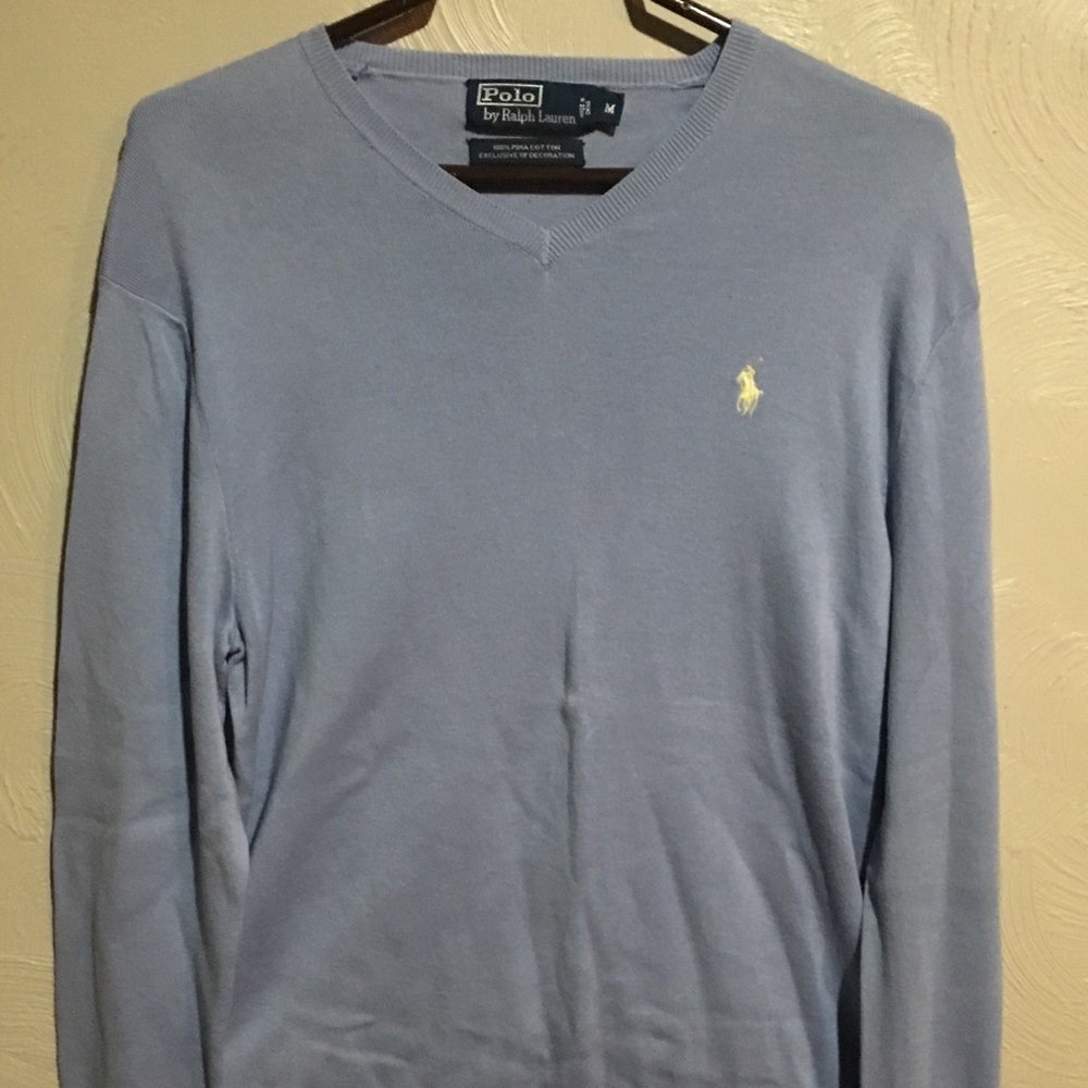 Powder Blue Ralph Lauren Sweater - Picture 1 of 3